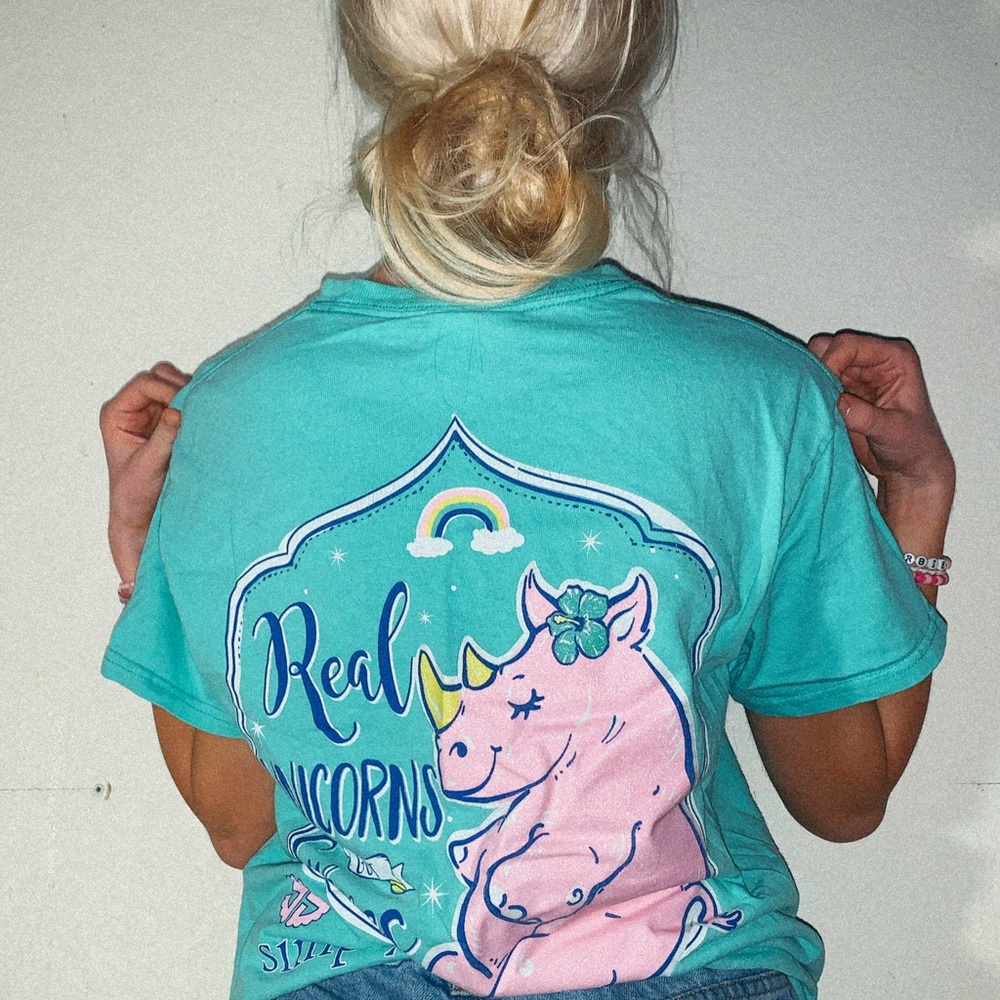Teal Simply Southern Unicorn Shirt